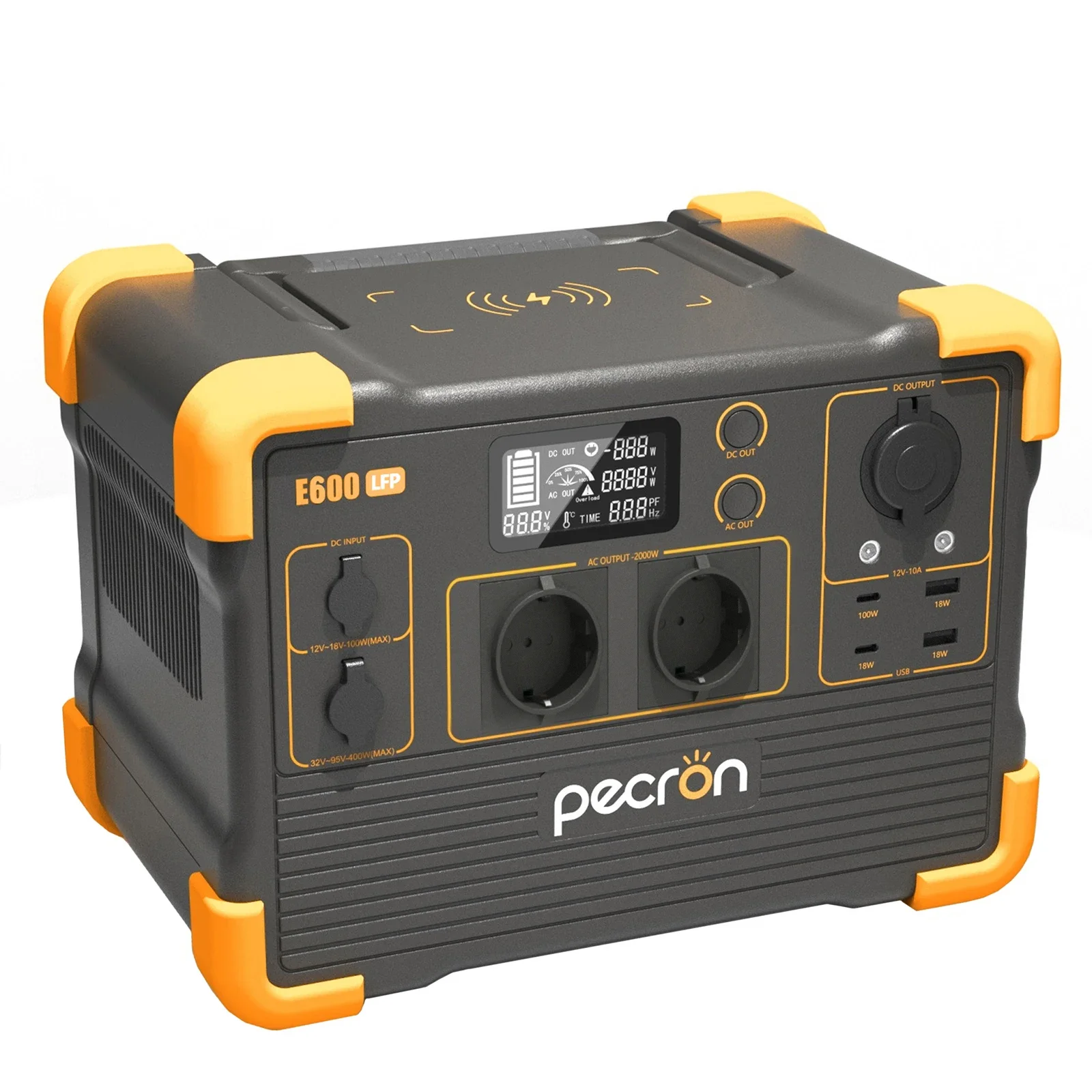 PECRON 192000mAh 1200W 1500W Emergency Portable Power Station, Superior FascCharge Solar Powered Generator, Solar Energy System