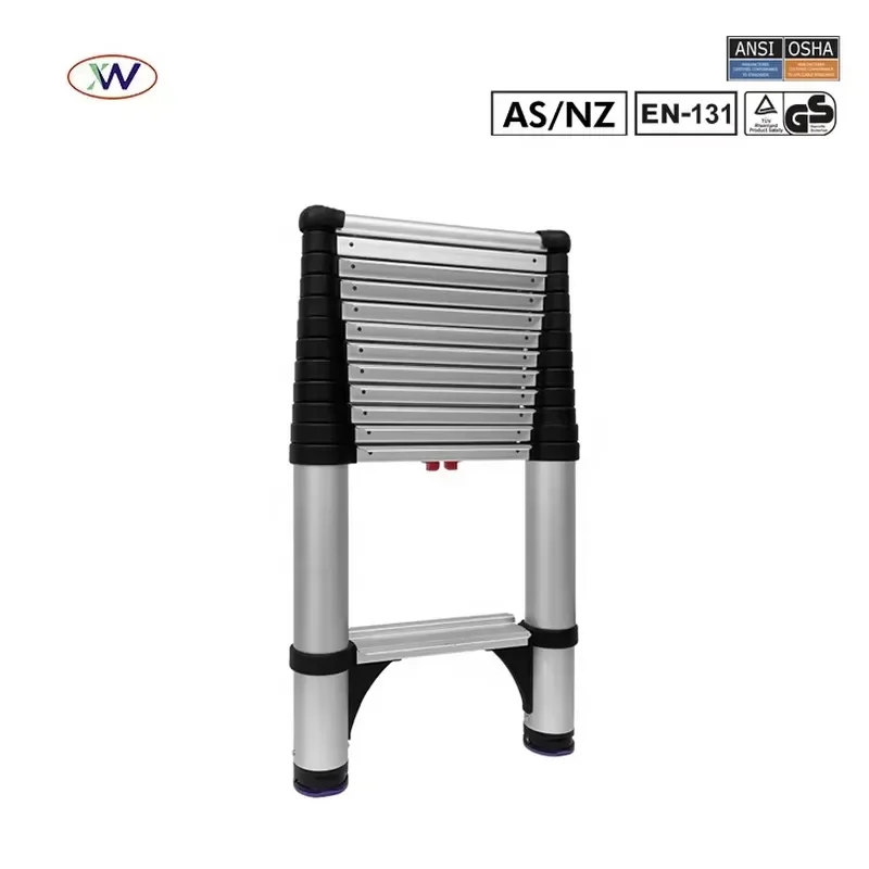 Factory Design Wholesale 3.8 M Retractable Aluminum Extension Ladder