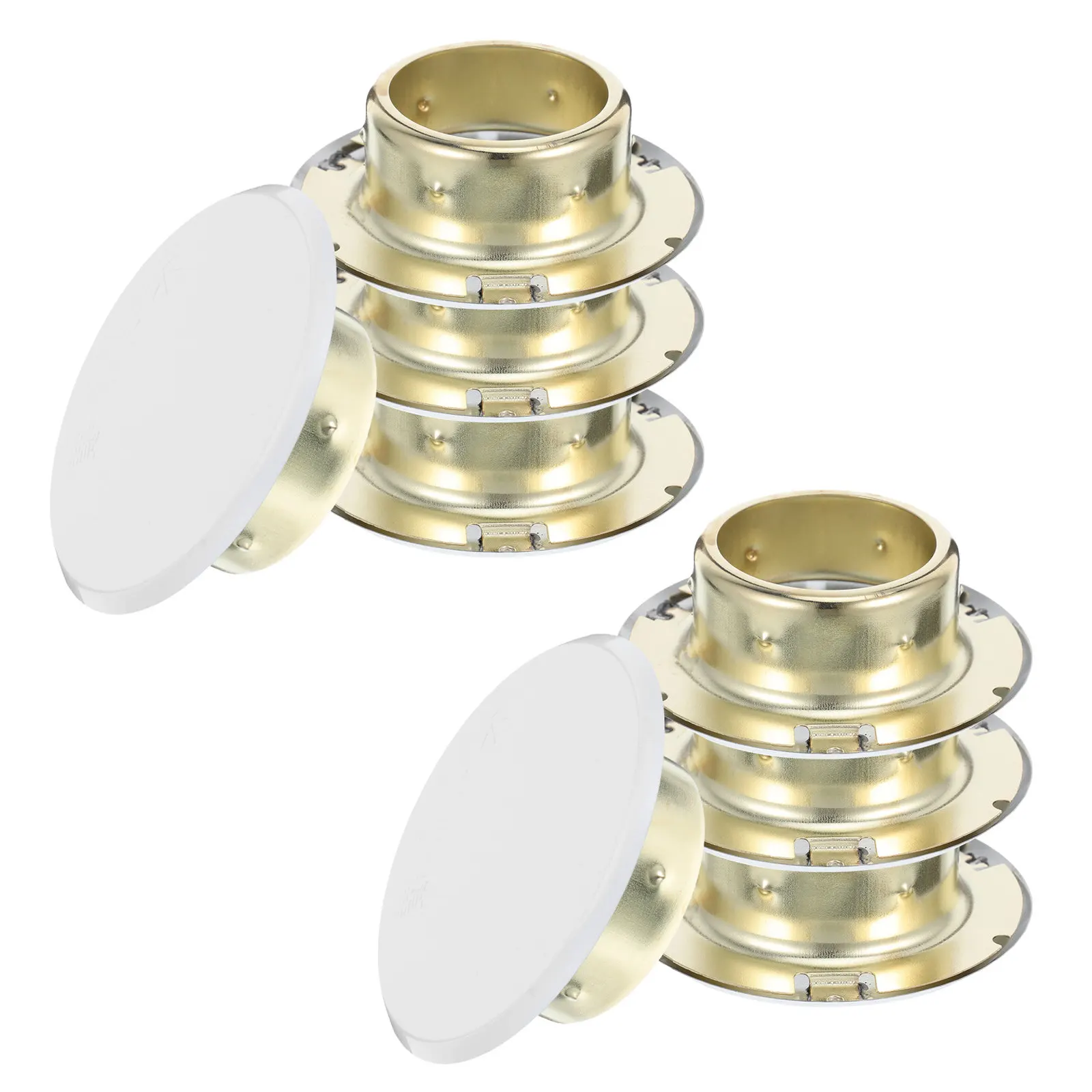 

8Pcs Metal Fire Sprinkler Concealed Head Cover Plate Flat Ceiling Sprinkler Nozzle Cover for Automatic Fire Safety System