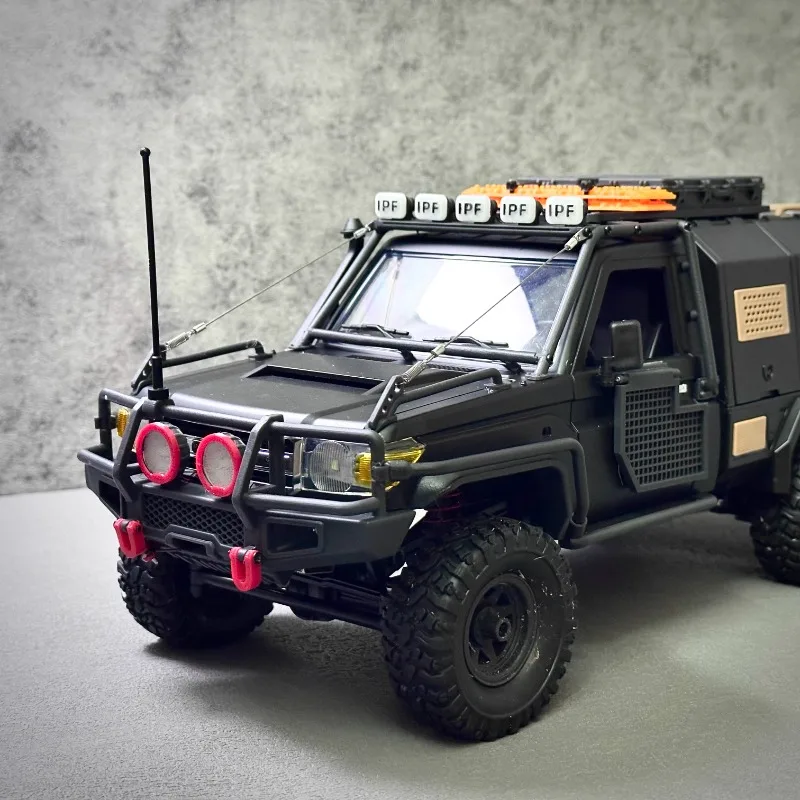 MN82 Insurance Bumper and Antenna Car Shell Upgrade and Modification Accessories Suitable for 1/12 Off-road Vehicle MN82s