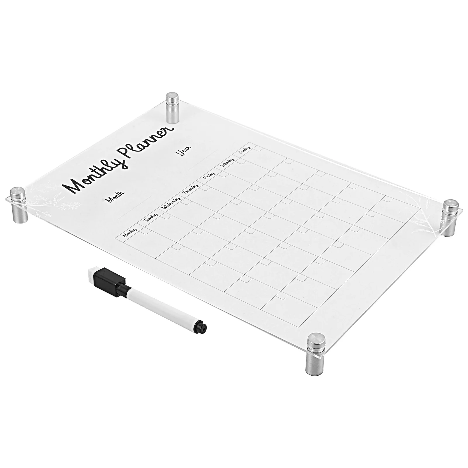 

Note Board Clear Message Weekly Plan Planning Magnetic Schedule Transparent Acrylic Reminder Work Boards Dry Erase Planner