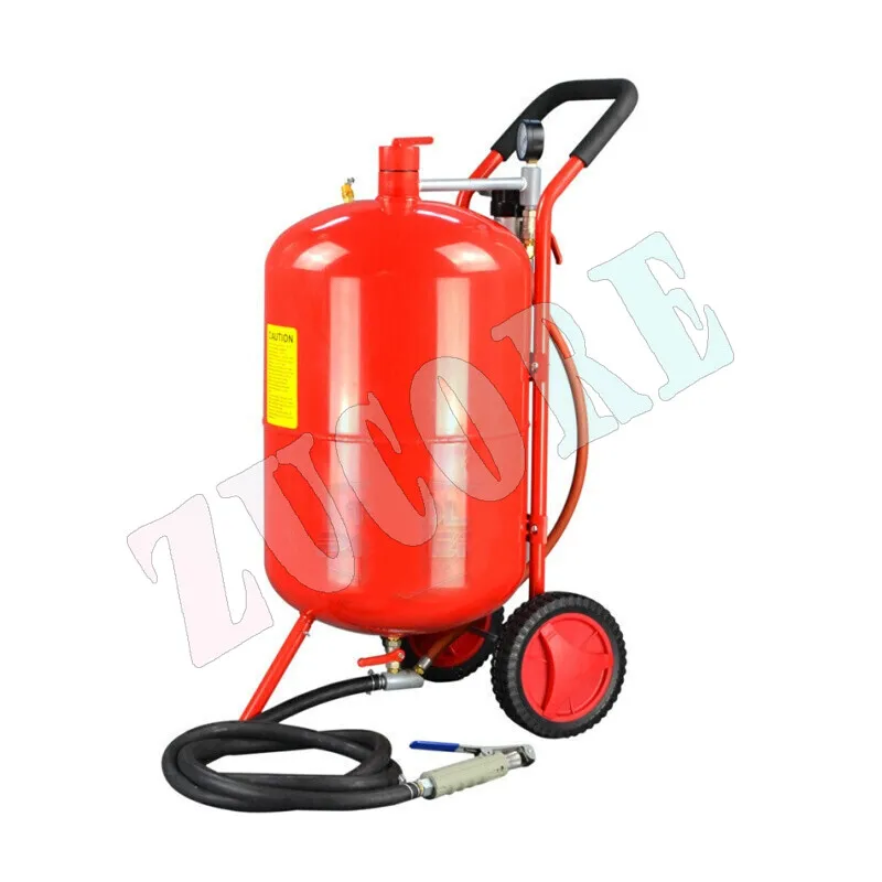 

Sandblasting machine rust removal pneumatic sandblasting tank 20 gallon 10 metal refurbishment polishing