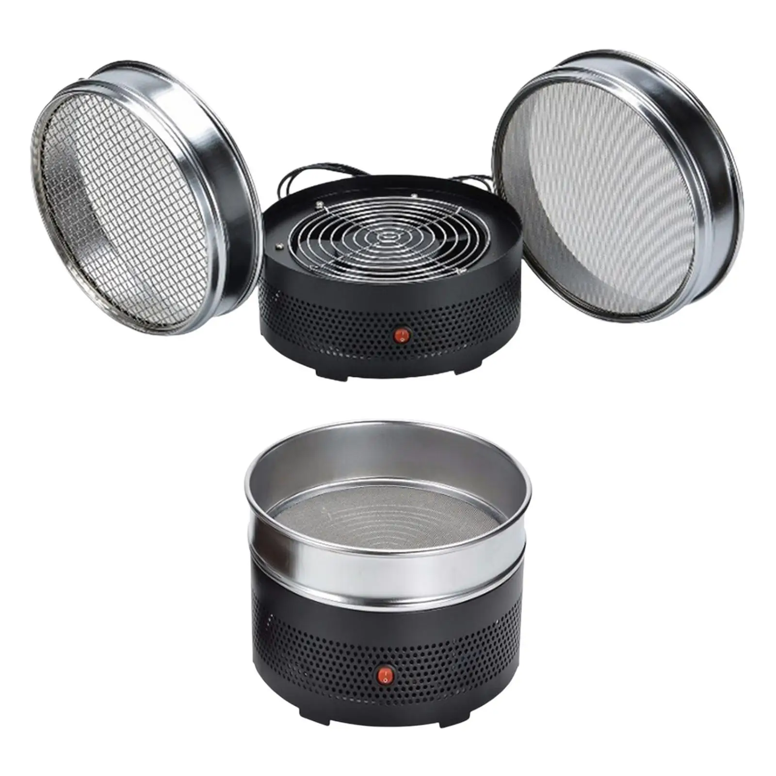 محمصة حبوب البن الكهربائية 220 فولت ماكينة تبريد تحميص قابلة للفصل تبريد حبوب البن للمنزل الجوز الفول السوداني الكستناء الكاجو