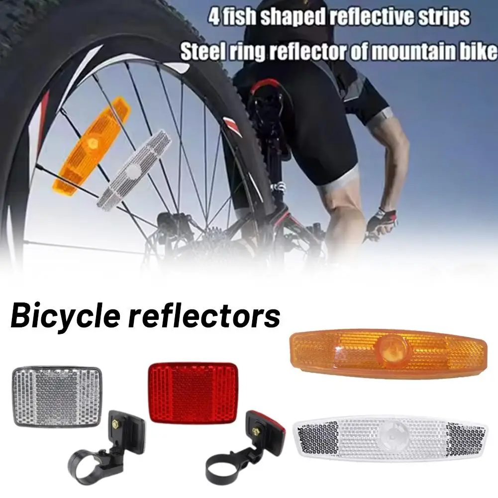 

Bicycle Reflectors Waterproof Bike Front Rear Spoke Bicycle Safety Replacement Cycling Reflectors Accessories Night R6J4