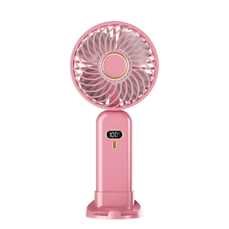 Ventola di raffreddamento portatile Mini ventilatore da scrivania a 5 velocità Ventilatore pieghevole a basso rumore per viaggi