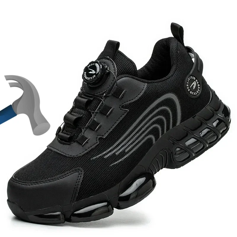 

Новые защитные ботинки для мужчин, рабочие кроссовки, неразрушимая обувь, защитные ботинки со стальным носком, противоударные, противопрокольные рабочие защитные ботинки