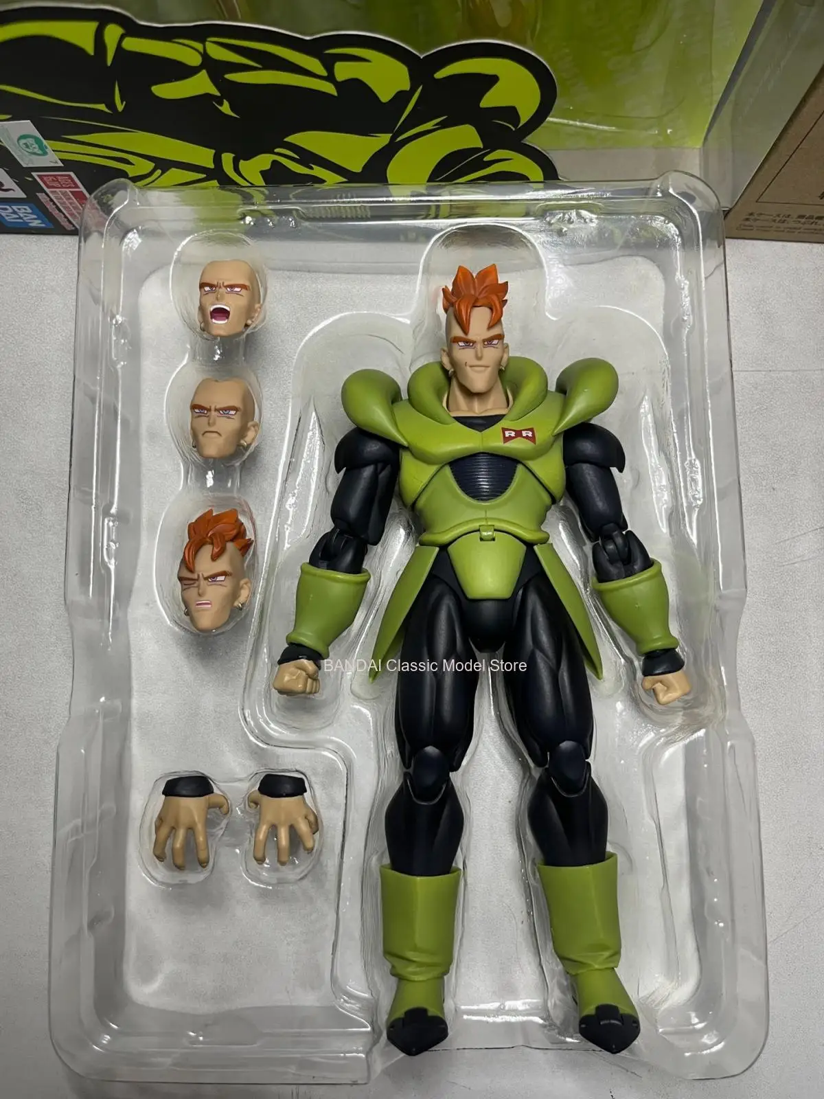 100% الأصلي بانداي Sh Figuarts Shf Sdcc أندرويد 16 طبعة حصرية عمل أرقام أنيمي نموذج اللعب التماثيل البلاستيكية الهدايا في الأوراق المالية