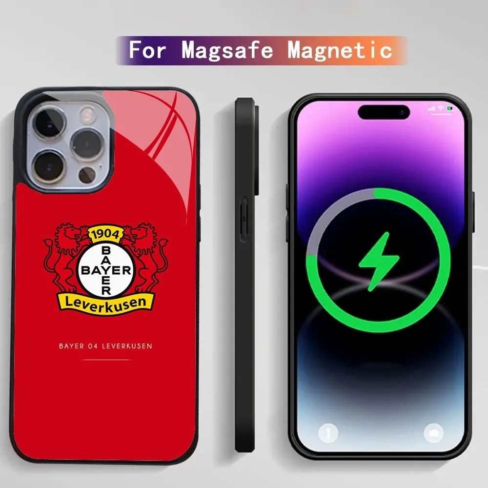 B-Bayer Leverkusen Phone Case For IPhone 15 14 13 Pro Max 11 12 Mini Alex Mirror For Magsafe Wireless Charging Cover