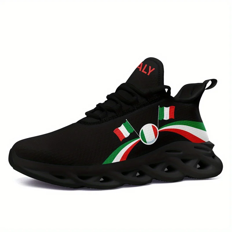 

Italy Liberation Day Men's and Women's Sports Shoes，Adopting ultra-light casual shoe styles，With an Italian flag design，Very sui