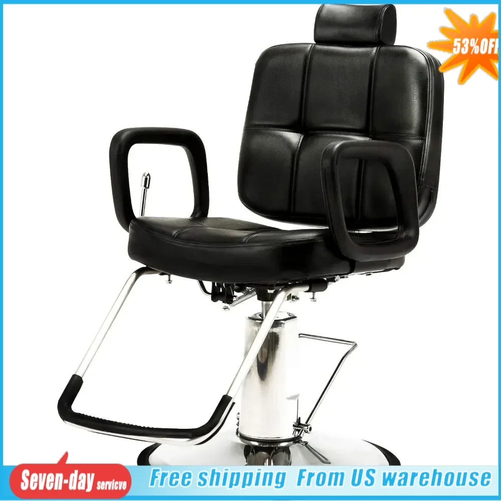 

Barber Chairs,Hydraulic Recline Barber Chair Salon Chair for Hair Stylist Heavy Duty Tattoo Chair Shampoo Beauty Salon Equipment