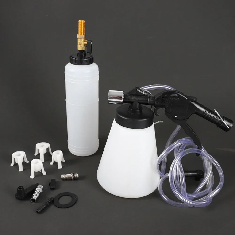 1L 0.75L Capacity Car Brake Bleeder Pumping Fluid Pump Kit Oil Change Purge Tank Tubes Repair Tools Truck Automobile Accessories