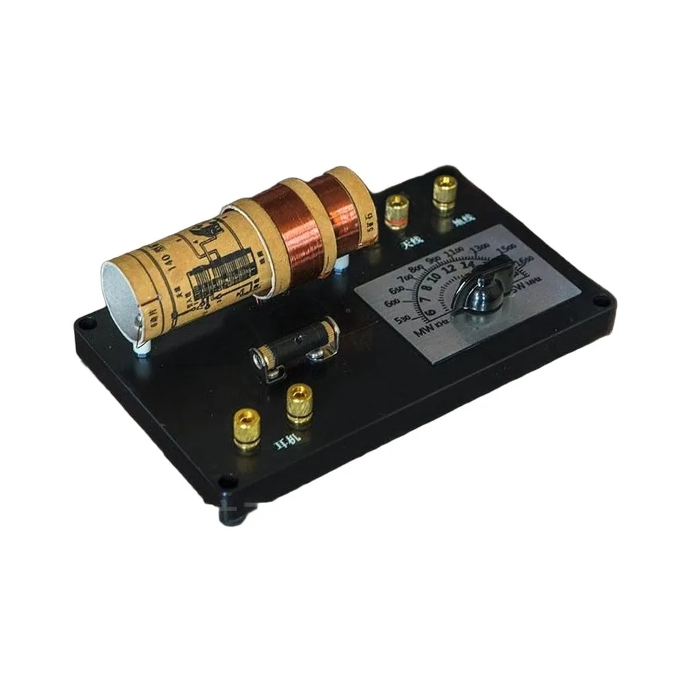 DIY For Crystal Radio Kit with Analog Features for Educational Purposes No Soldering Needed 200mm x 120mm x 75mm Size