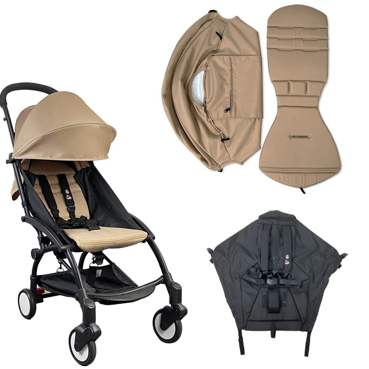 3pcs-set-175-stroller-sun-cover-seat-cushion-compatible-with-babyzen-yoyo-cover-seat-with-zipper-pocket-stroller-accessories