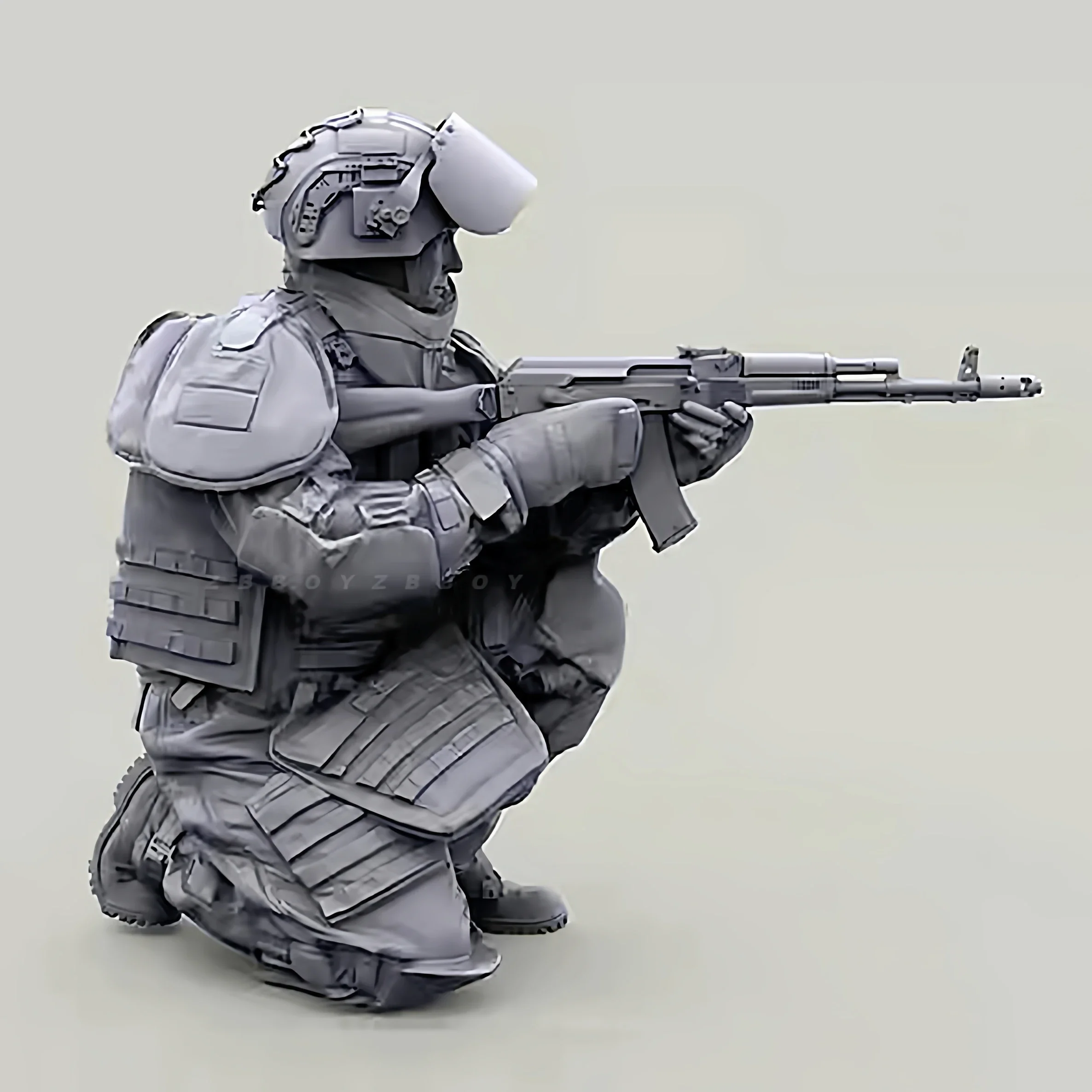 Kit Tentara Resin 1/35 (1 Tentara) Rakitan Mandiri Tanpa Warna A-2153