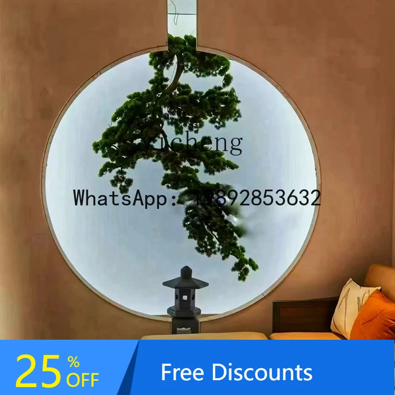 Style Hanging Artificial Plant Pine Tree Large Green Plant Device Dining Table Tea Room
