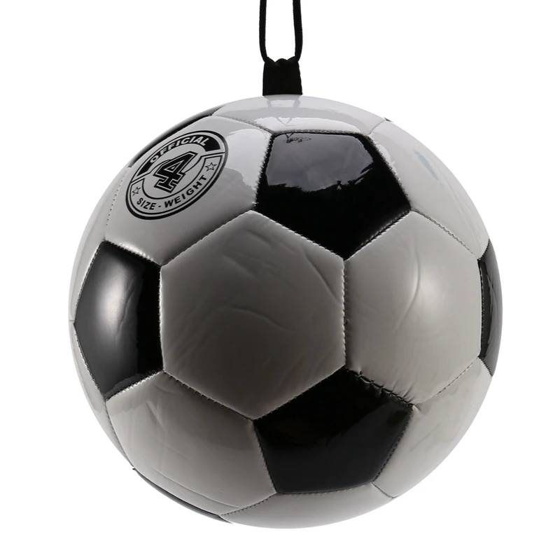 ABXH ballon d'entraînement de Football ballon d'entraînement élastique élastique réglable avec corde taille 4 Football pour l'entraînement et les jeux de sport