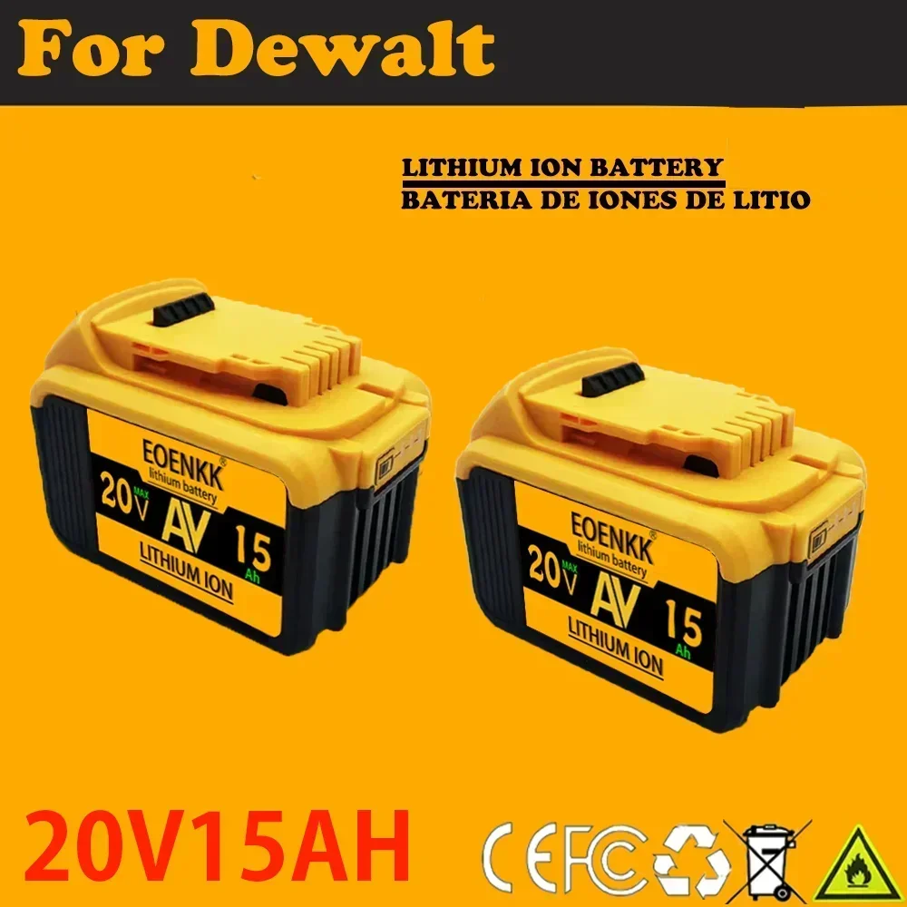 20V 15Ah DCB203 Lithium Battery Replacement for DeWalt 18v 20Volt Max DCB112 DCB184 DCB200 DCB180DCB181DCB182 DCB201