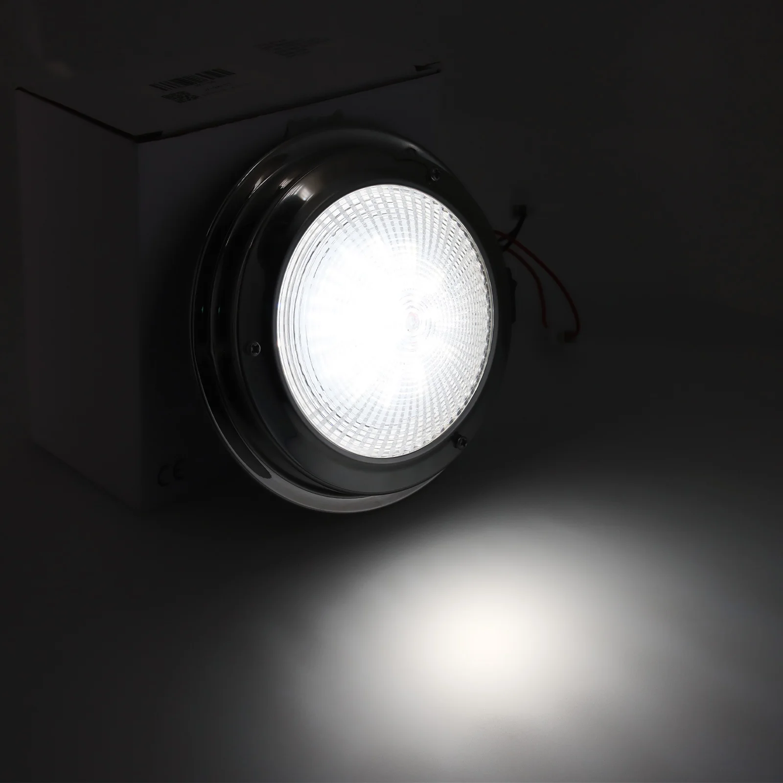 Marine Boat RV Cabinet Interior Roof LED Stainless Steel Cool White Ceiling Light LED Ceiling Dome Light Interior Lamp 12V