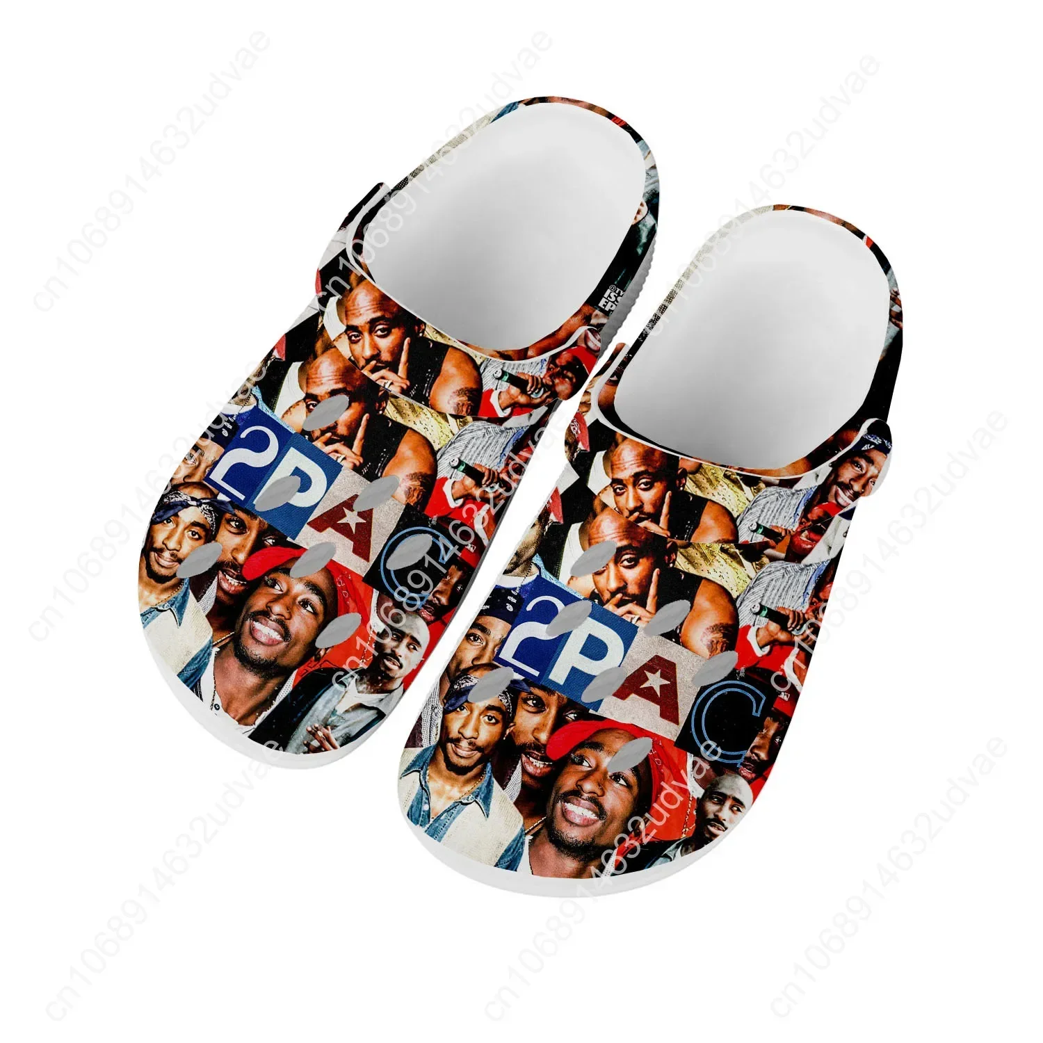 Tupac Shakur Water Shoes Mens Womens High Quality Fashion Home Garden Clogs Customizd Sandals Beach Breathable Hole Slippers
