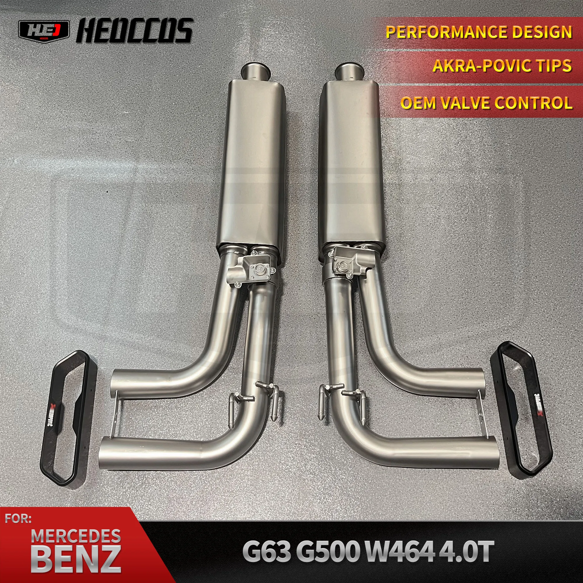 

HEO Factory Valve OEM Muffler Catback Exhaust for Mercedes-Benz G500/G550 G63 W464 4.0T 2018-2023 Titanium Exhaust System