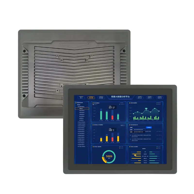 15.6 Inch Waterproof Linux Industrial Panel PC Fanless Embedded Touch Screen  HMI Industrial Computer Accessory