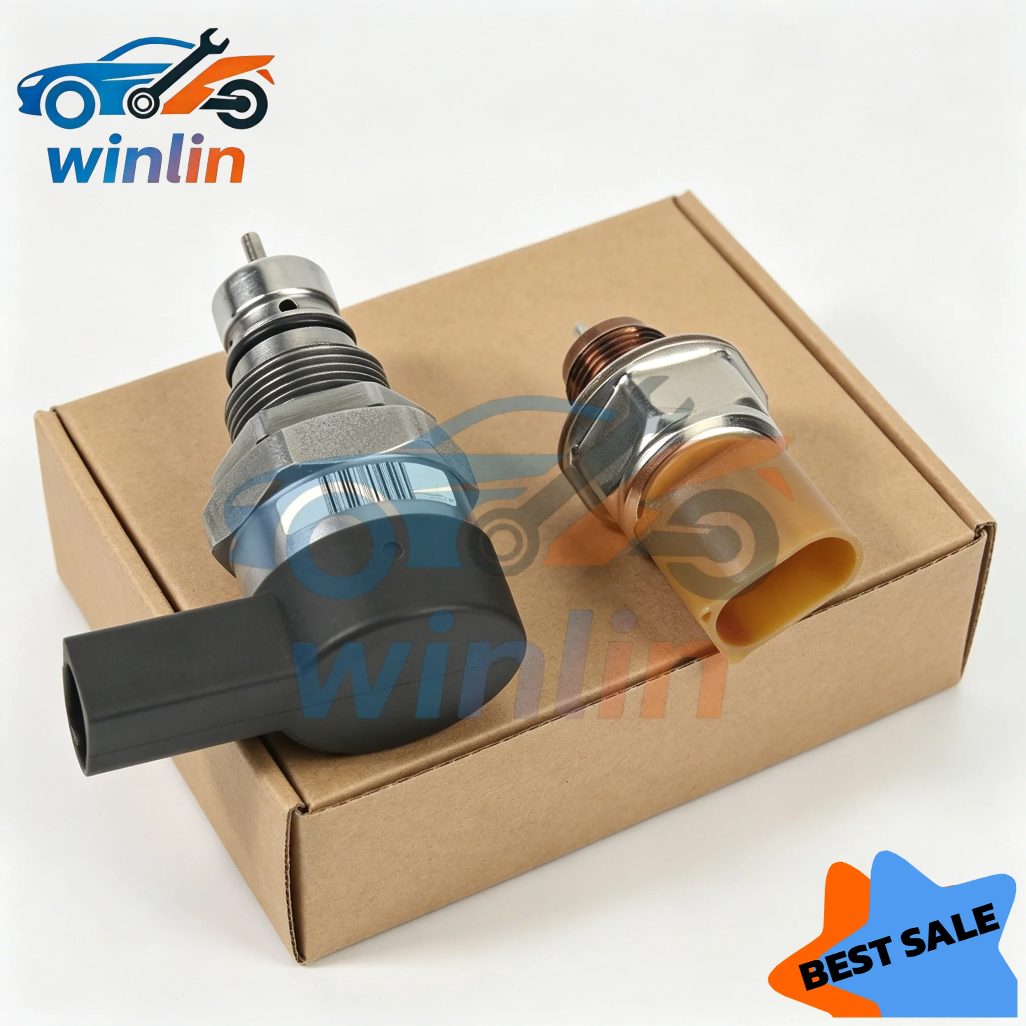 057130764H 0281002859 85PP26-93 Fuel Pressure Regulator Sensor Compatible with VW Audi 2.0 3.0 TDI
