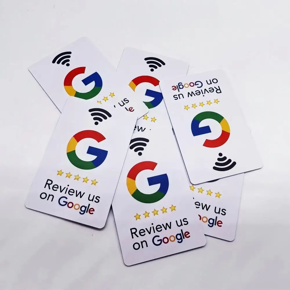 5 Stück Langlebige PVC Google-Bewertungs-NFC-Karten zur Steigerung Ihrer Online-Präsenz, PVC-Material – Detail 3