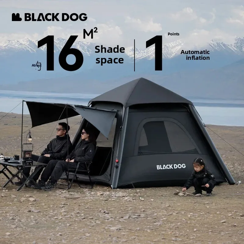 Outdoor Lodging AIR Inflatable Cabin Tent,Portable Folding Camping Shelter,Large Space Air‑Inflated Tent,Overnight Camping Gear