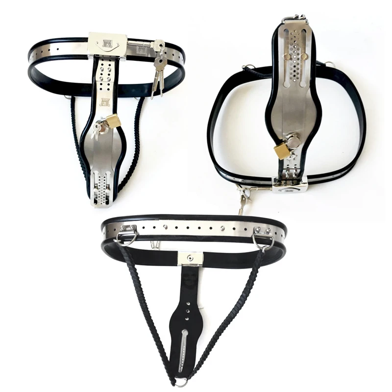 Metal Chastity Belt for Female Chastity Pants Anti Masturbation Tool Sex Restraint BDSM Bandage Gear