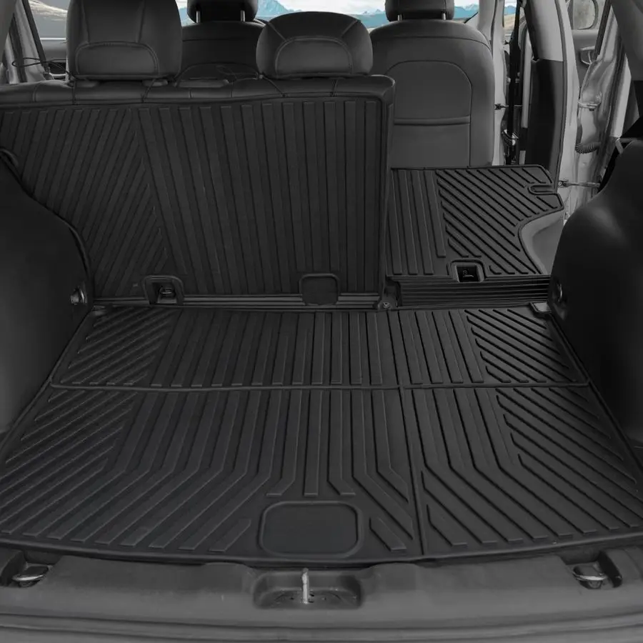 

Mat for 20172026 Jeep Compass AccessoriesNew Body Style 2nd Generation,Full Coverage All Weather TPE Protector Cargo Mat with Ba