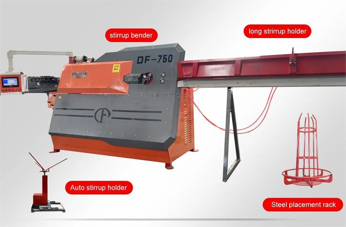 High Efficiency Thread bar Bender CNC Steel Bar Bender and Cutter Automatic Rebar Stirrup Bending Machine