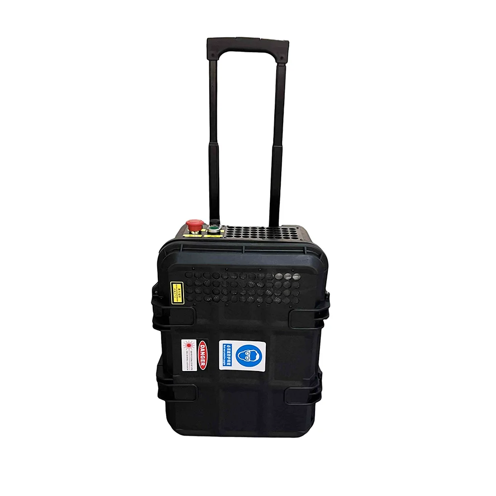 las ser lazer cleaning machine 100W 200w handheld Luggage Type for rust and oil remover las ser cleaning machine Rust removal