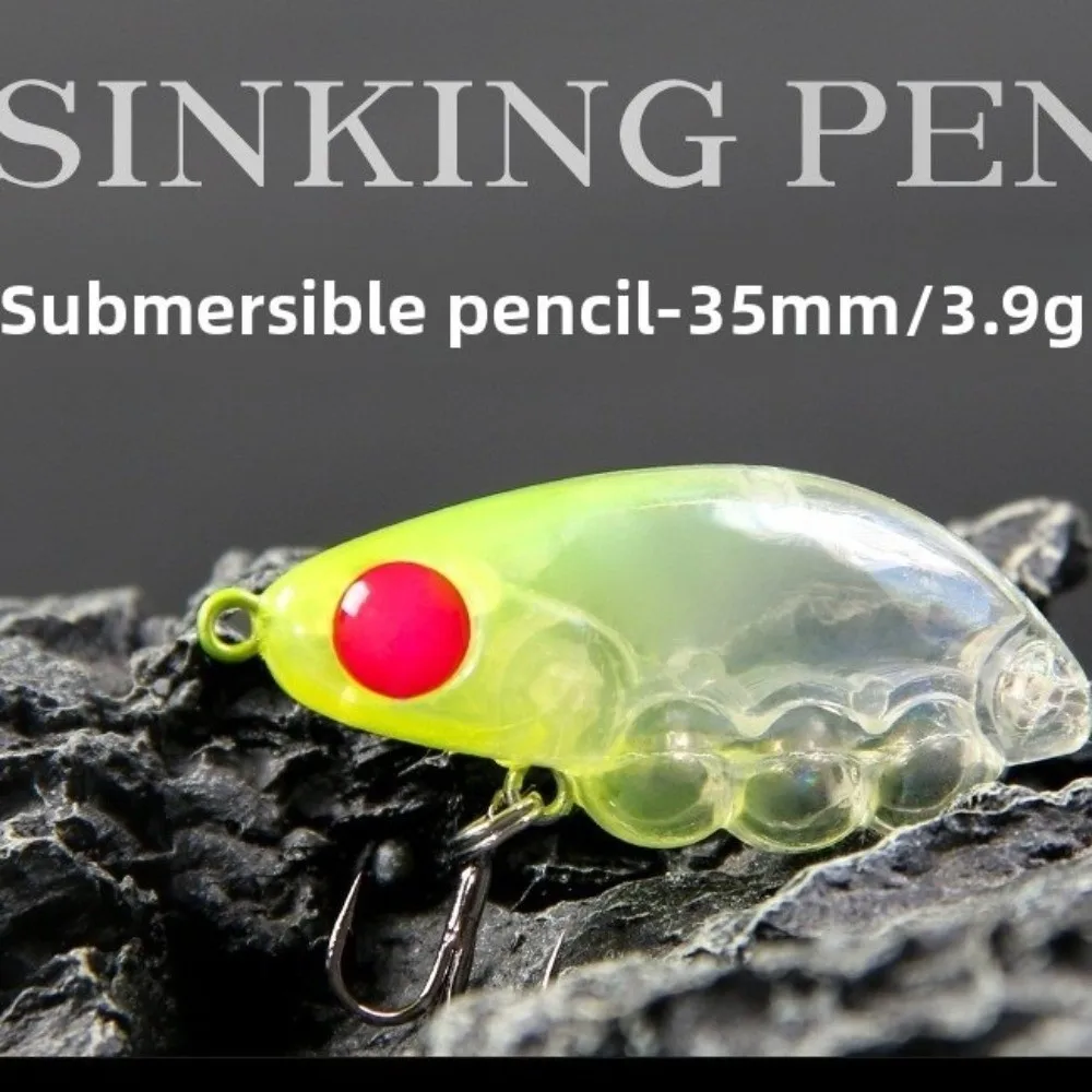 

4cm Length Sinking Minnow 3.4g Weight Rock Pattern Crank Fishing Lures Trout Style Stream Design Micro Wobbler Stream Area