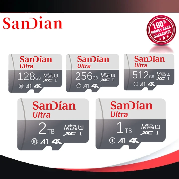 Newest 2TB Micro TF SD Card 1TB Class 10 SD Memory Card V60 Trans 128GB Cartao De Memoria For Gaming Mig Switch Super Nintendo