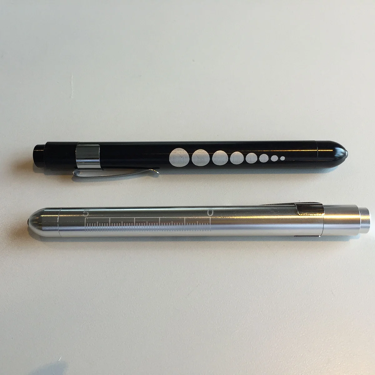 

2Pcs with Pupil Gauge Medical LED Pen Light for Nurses Doctors Portable Exam Light for Throat Ear Nose Inspection