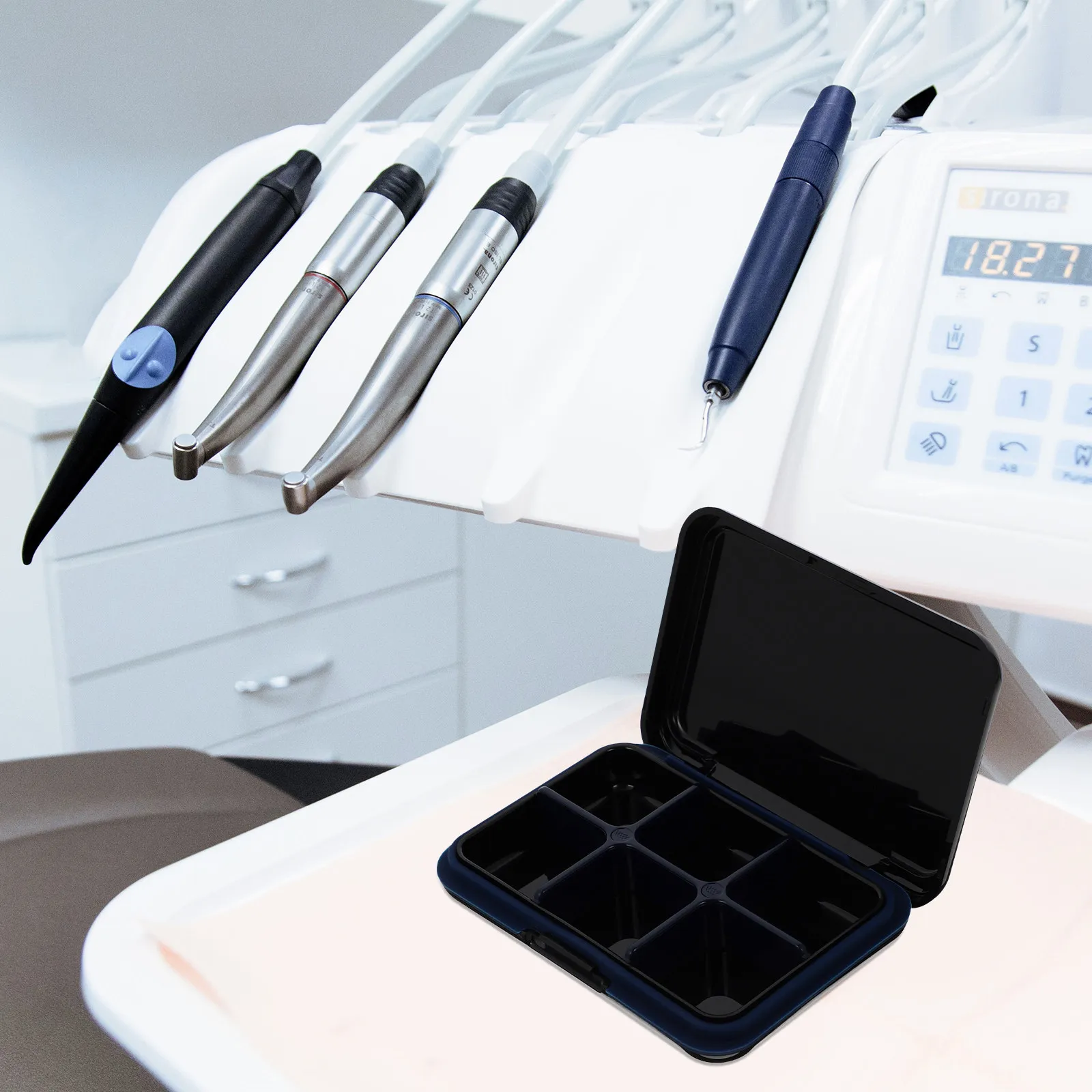 

Премиальный портативный футляр для ортодонтических ретейнеров: устойчивый к царапинам, компактный, легкий, для зубных протезов