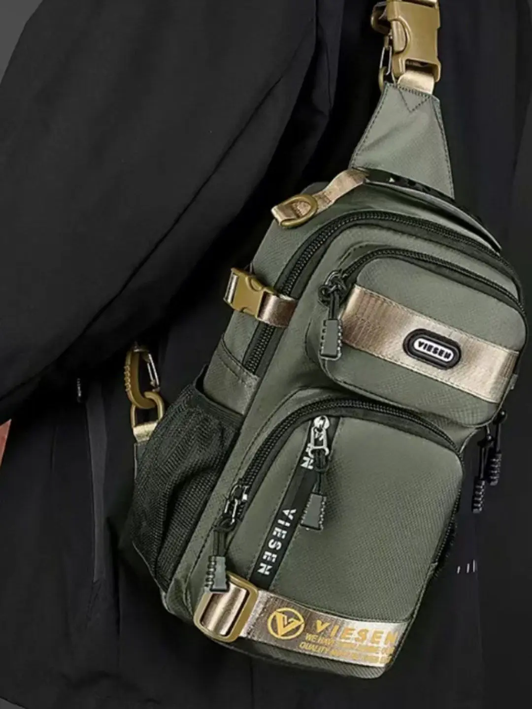 outdoor-sports-style-chest-bag-single-shoulder-handheld-bicycle-riding-bag-multi-pocket-workwear-clean-knock-casual-leisure