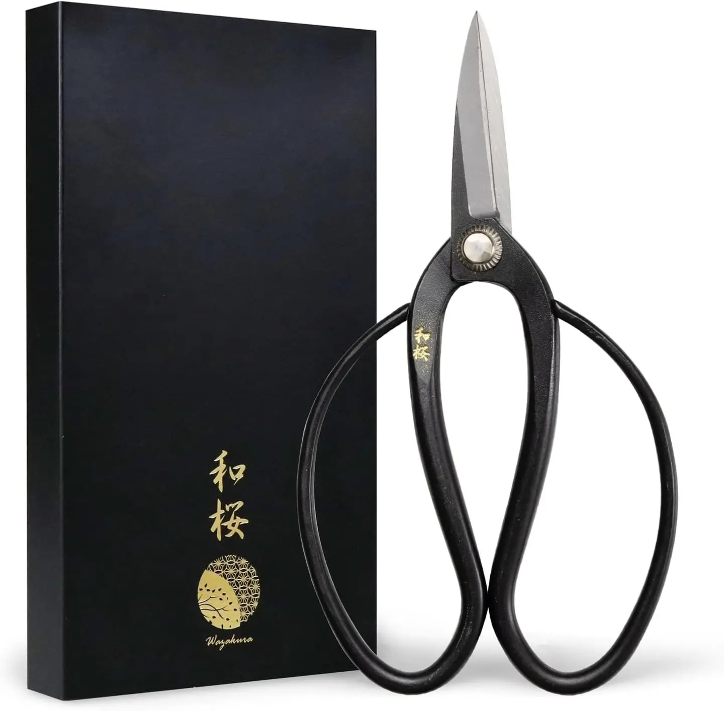 

Wazakura Yasugi Steel Made In Japan Traditional Bonsai Scissors 7 Inch (180 Mm), Pruning Shears, Japanese Gardening Tools -