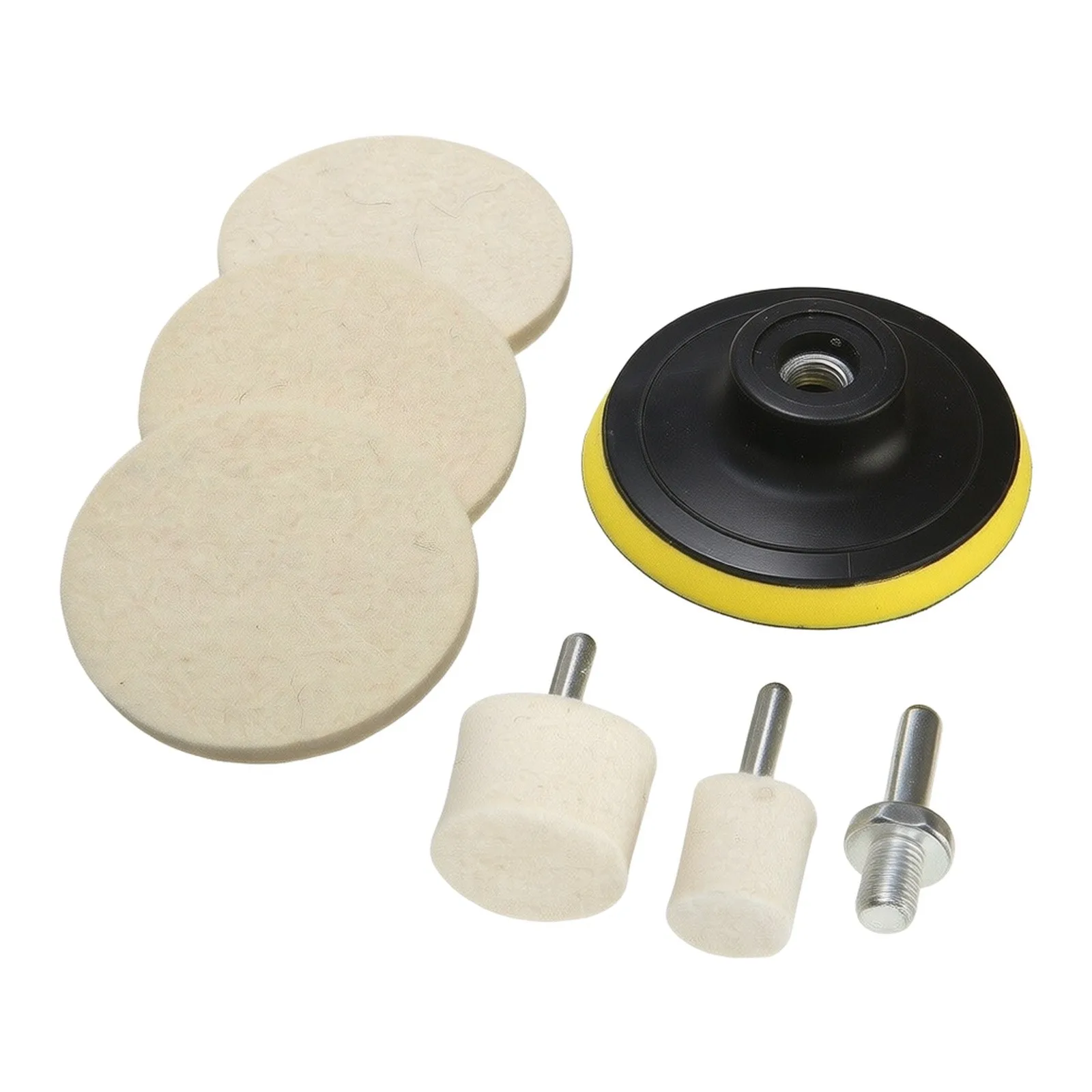 Brand New Polishing Wheel Polishing Pad Felt+plastic For Car Polisher Kit Polishing Polishing Plate Accessories