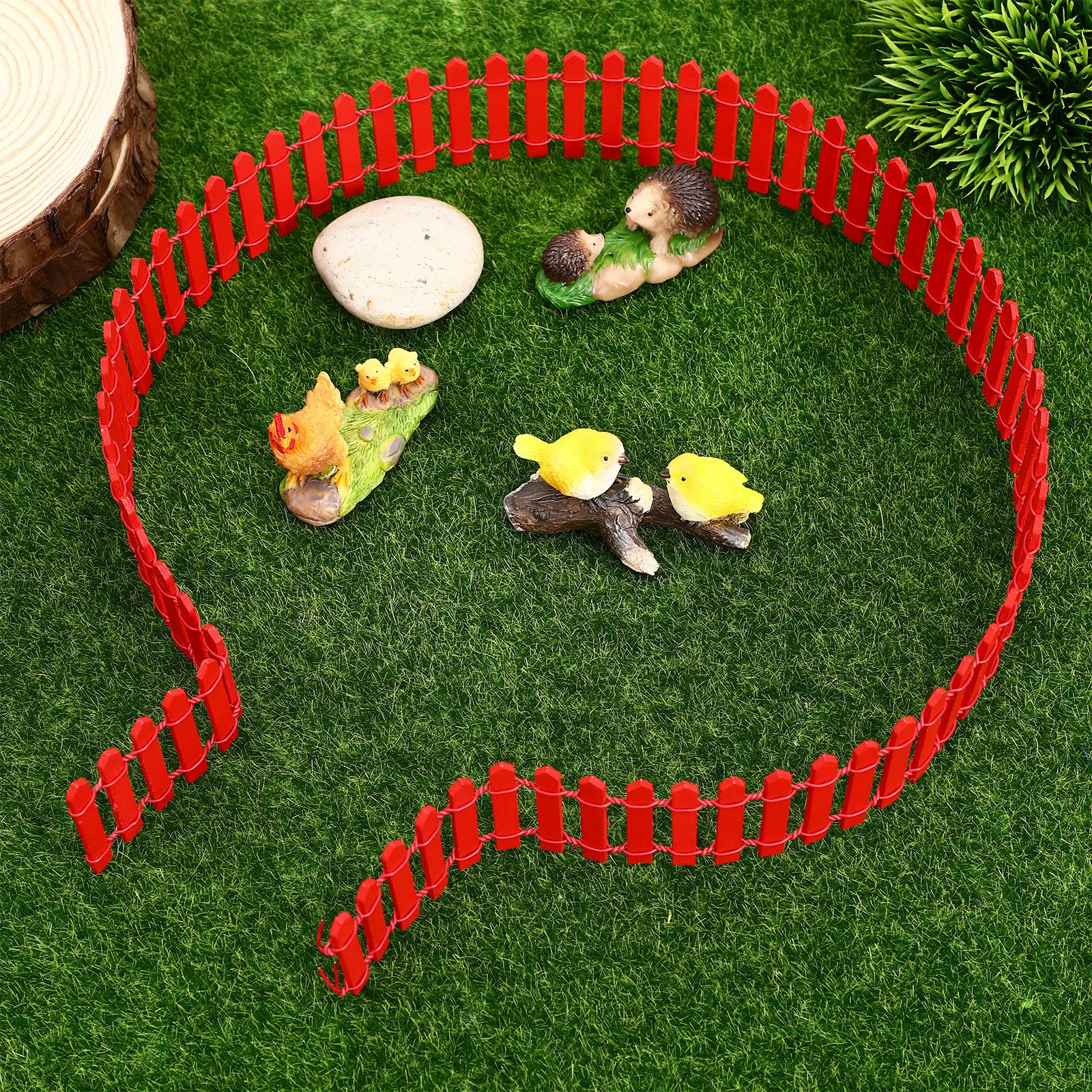 

Миниатюрный деревянный заборчик для кукольного домика, террариума, ландшафтного дизайна, декор в деревенском стиле, бордюр для поделок, натуральный