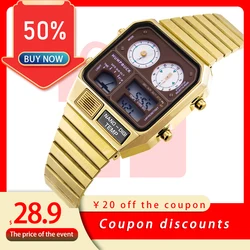 Sport Mens Watch Brand Luxury Watch for Men Dual Display Clock Waterproof  Creative Digital Wrist Watches