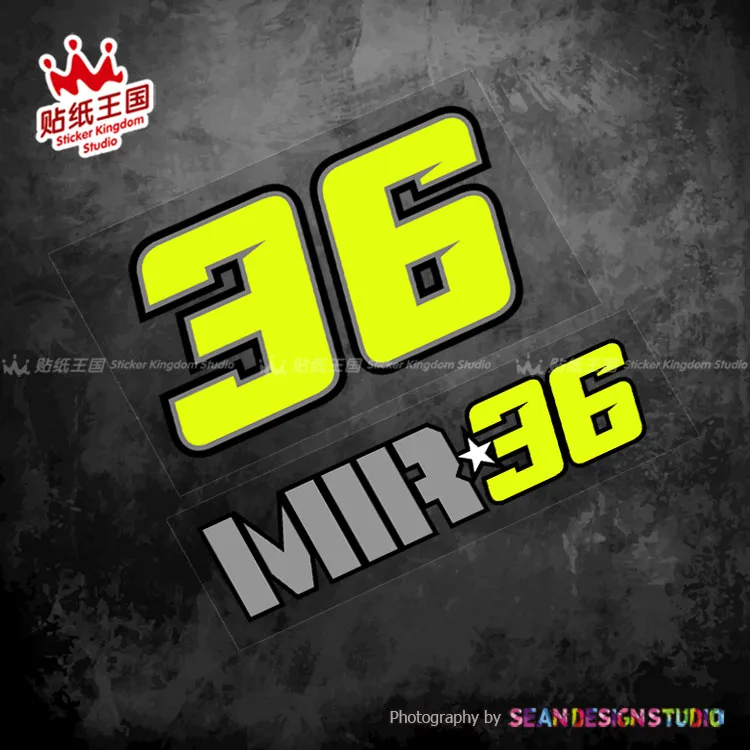 For MOTOGP 36 Joan Mir Decals Motorcycle Motor Bike Waterproof Stickers 13