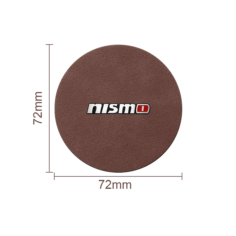 1/2Pcs Hot sale Car Coasters Cup Holder Mats Anti-Slip Cup Pad Accessories For Nissan Nismo Qashqai J11 Juke X-Trail T32