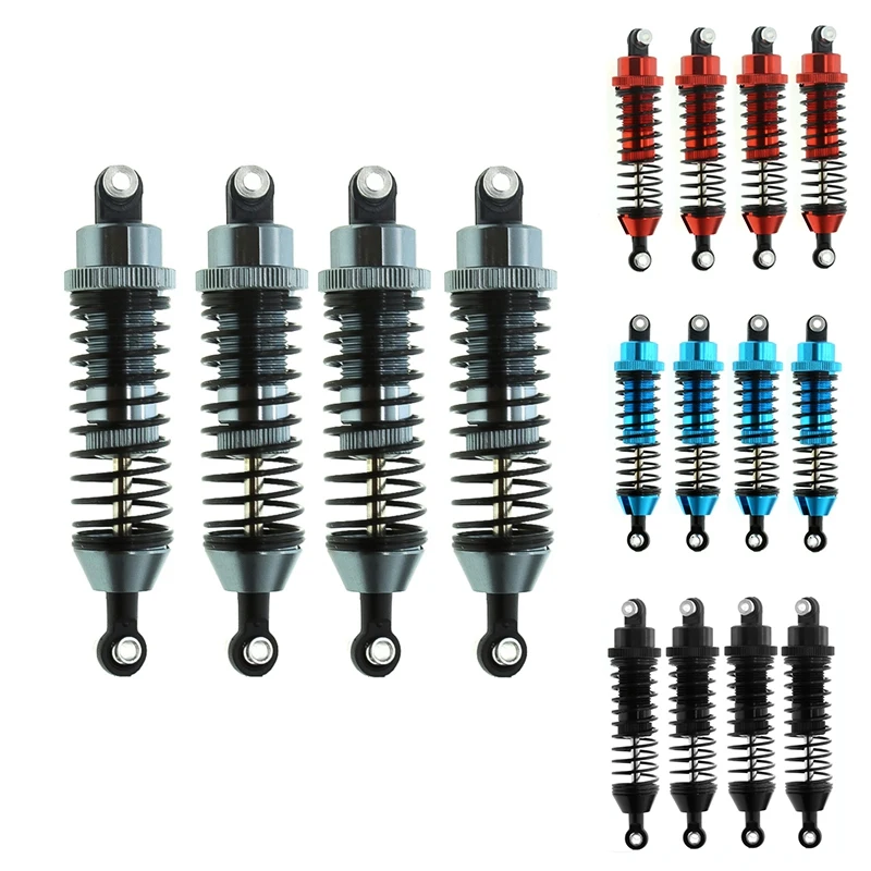 4Pcs 85Mm Metal Shock Absorbers Damper For Redcat Gen8 Gen 8 Scout II 1/10 RC Crawler Car Model Car Upgrade Parts ,Titanium