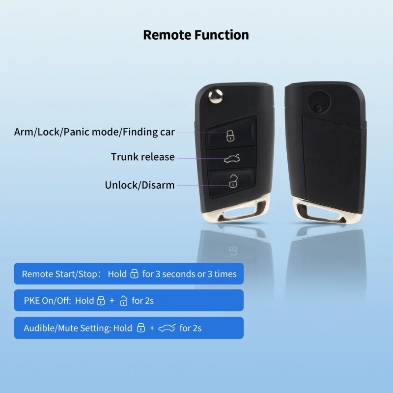 EASYGUARD CAN BUS PKE passive keyless entry Remote Starter remote start and stop fit for car with oem push start button