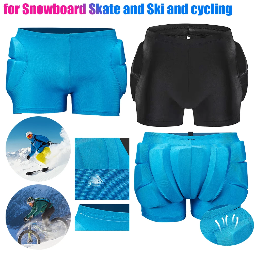 Outdoor Sports Padded Shorts Shock Absorb Kids Tailbone Ski Gear Hip Butt Breathable Sports Pants Cycling Winter Skate Protector