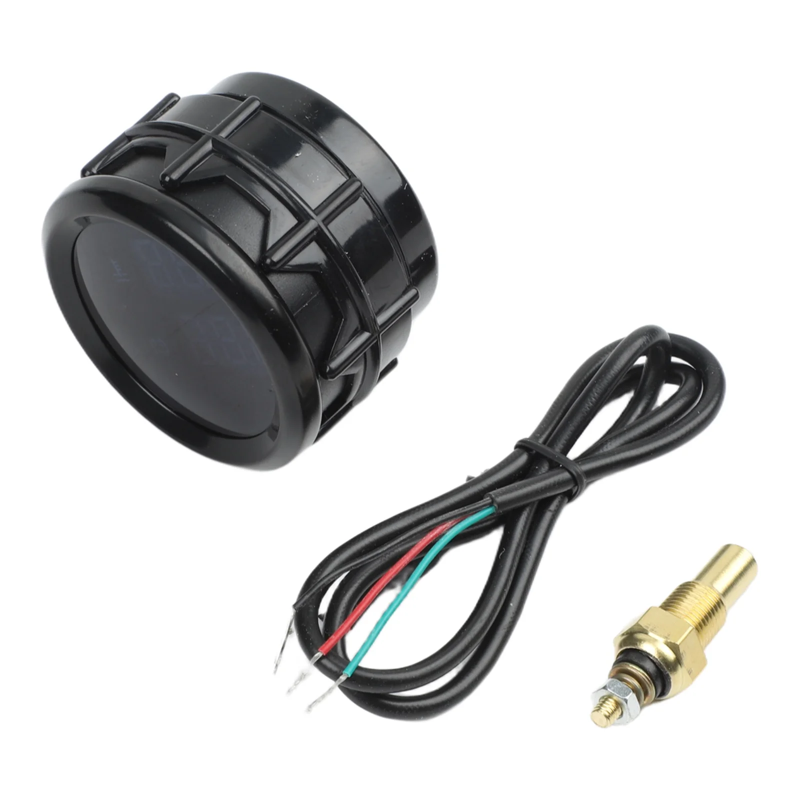 For Night Driving 130g Temp Volt Gauge Dual Display Water Temperature Gauge Water Temp Gauge Real-time Monitoring