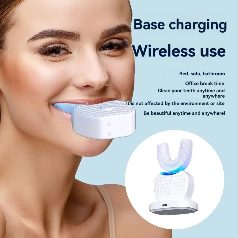 

N92R U-Shaped Electric Toothbrush For Adults-360° Mouth Cleaning, For Teeth Whitening, Hands-Free Gums Protection