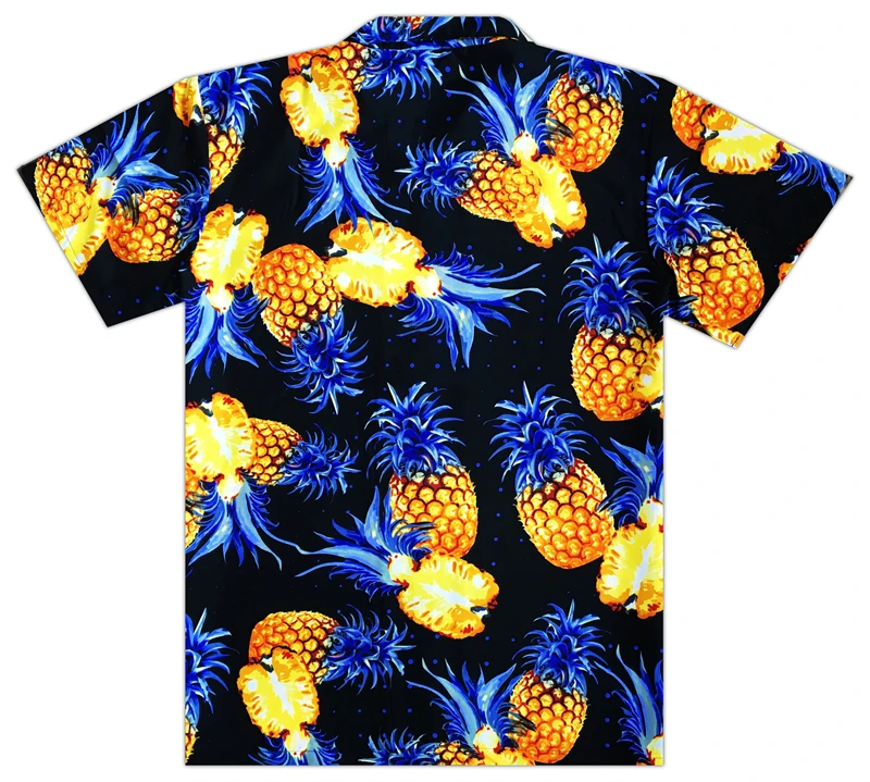 

2024 Hot Sale Tropical Pineapple 3D Print Hawaiian Shirts For Men Fashion Street Hip Hop Button Aloha Casual Short Sleeve Shirt