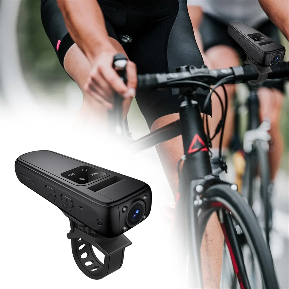 

HD 2K Mini Camera Infrared Night Vision WiFi Motorcycle Bike Car DVR with 180 Rotatable Lens Police Body Cam-TCES